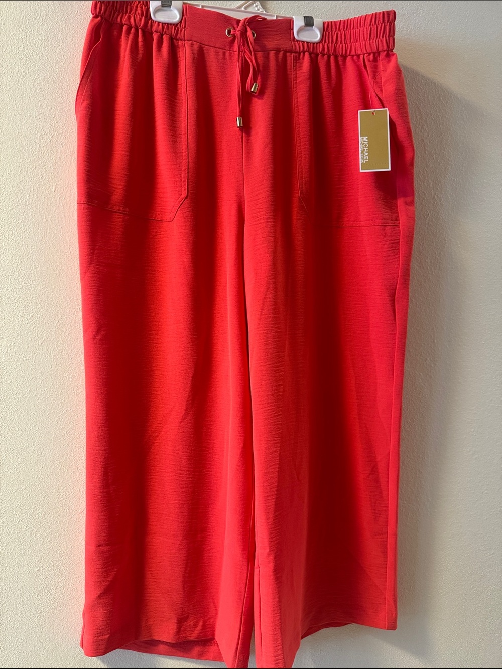 Michael Kors Red Wide-Leg Pants